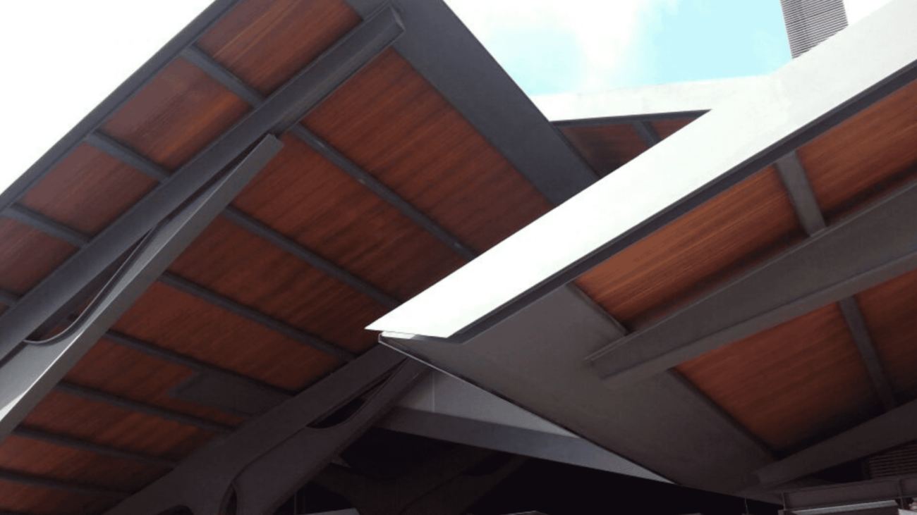 Paneles sandwich tejados de madera