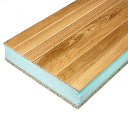 Friso barnizado maderas nobles Panel Sandwich Teznocuber de Maderas Nobles